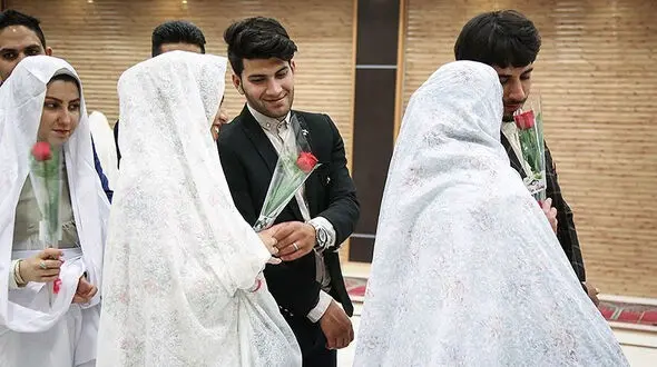 برگزاری مراسم ازدواج ۱۱۰ زوج تحت حمایت به مناسبت عید غدیر