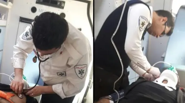 جوان تهرانی در چاله آسانسور گرفتار شد +عکس
