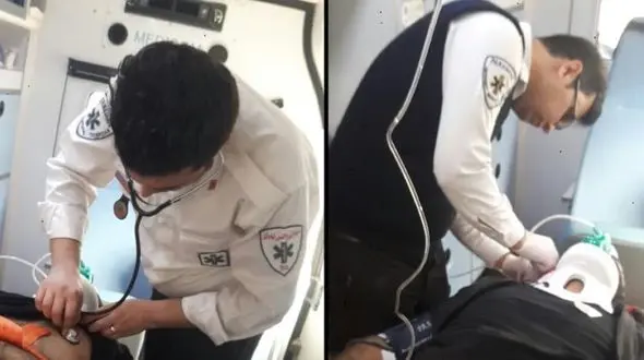 جوان تهرانی در چاله آسانسور گرفتار شد +عکس