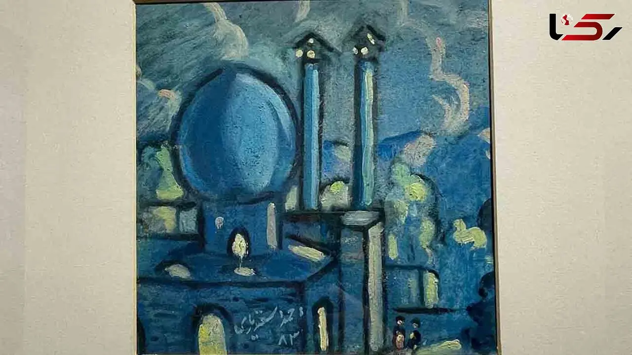 گفتگو با حسین نوروزی در نمایشگاه گروهی هنرمندان + فیلم