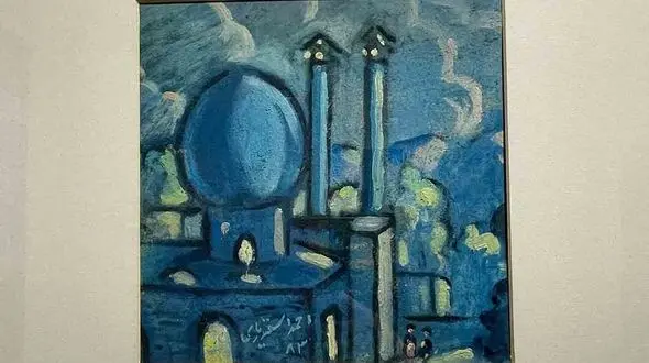 گفتگو با حسین نوروزی در نمایشگاه گروهی هنرمندان + فیلم