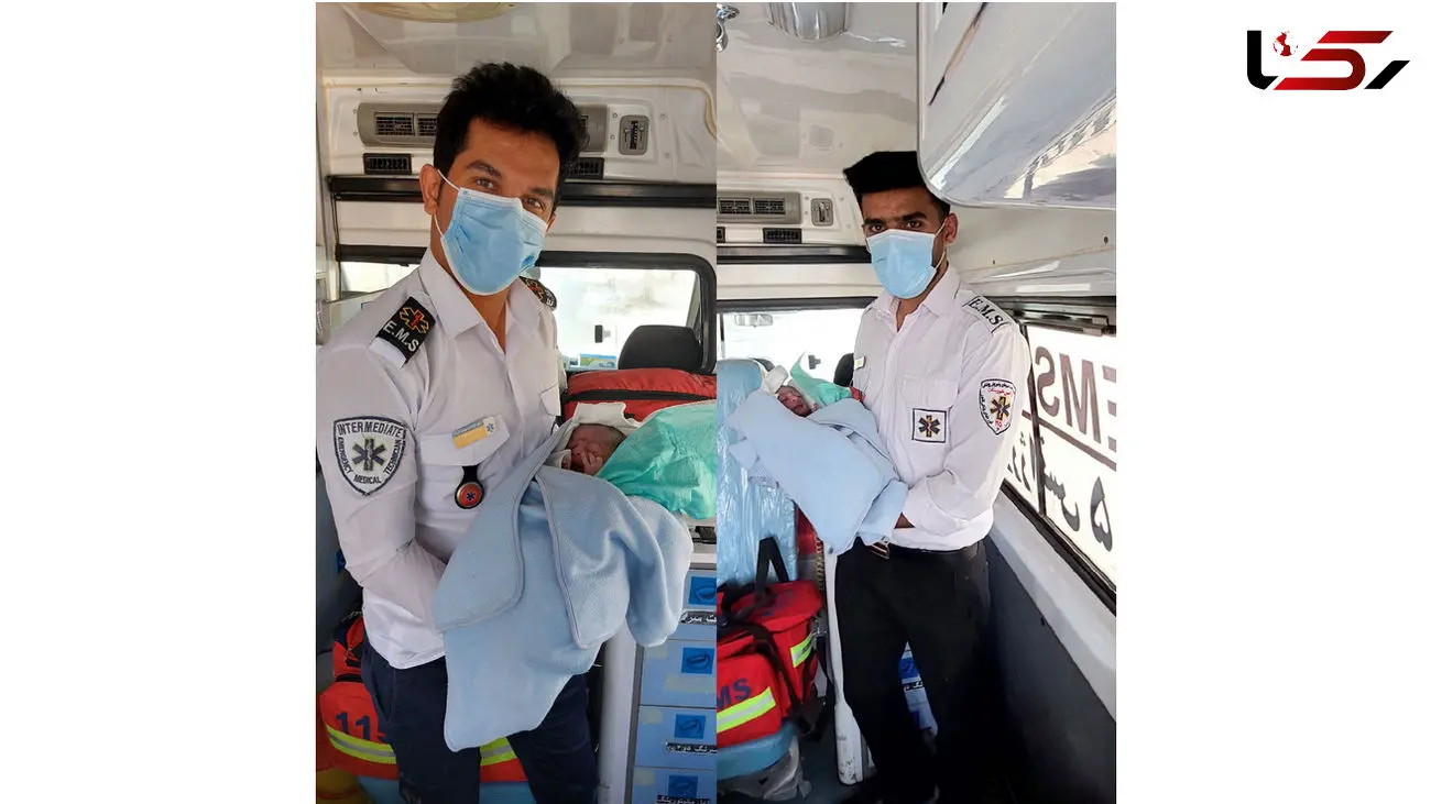  نوزاد چهارم خانواده به کمک تکنسین های اورژانس ۱۱۵ به دنیا آمد