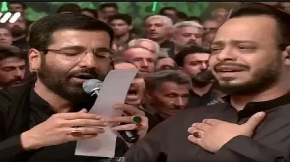 فیلم مداحی باشکوه/ ترکیب صدای حسین سیب‌سرخی و زنجیر یزدی‌ها، دلهارو میلرزونه و چشمارو خون