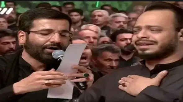 فیلم مداحی باشکوه/ ترکیب صدای حسین سیب‌سرخی و زنجیر یزدی‌ها، دلهارو میلرزونه و چشمارو خون