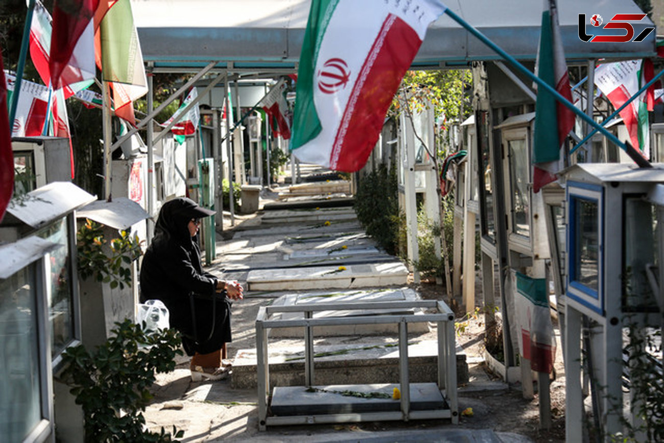 اقدام ناجوانمردانه با مقبره شهدا در بهشت زهرای تهران + تصاویر
