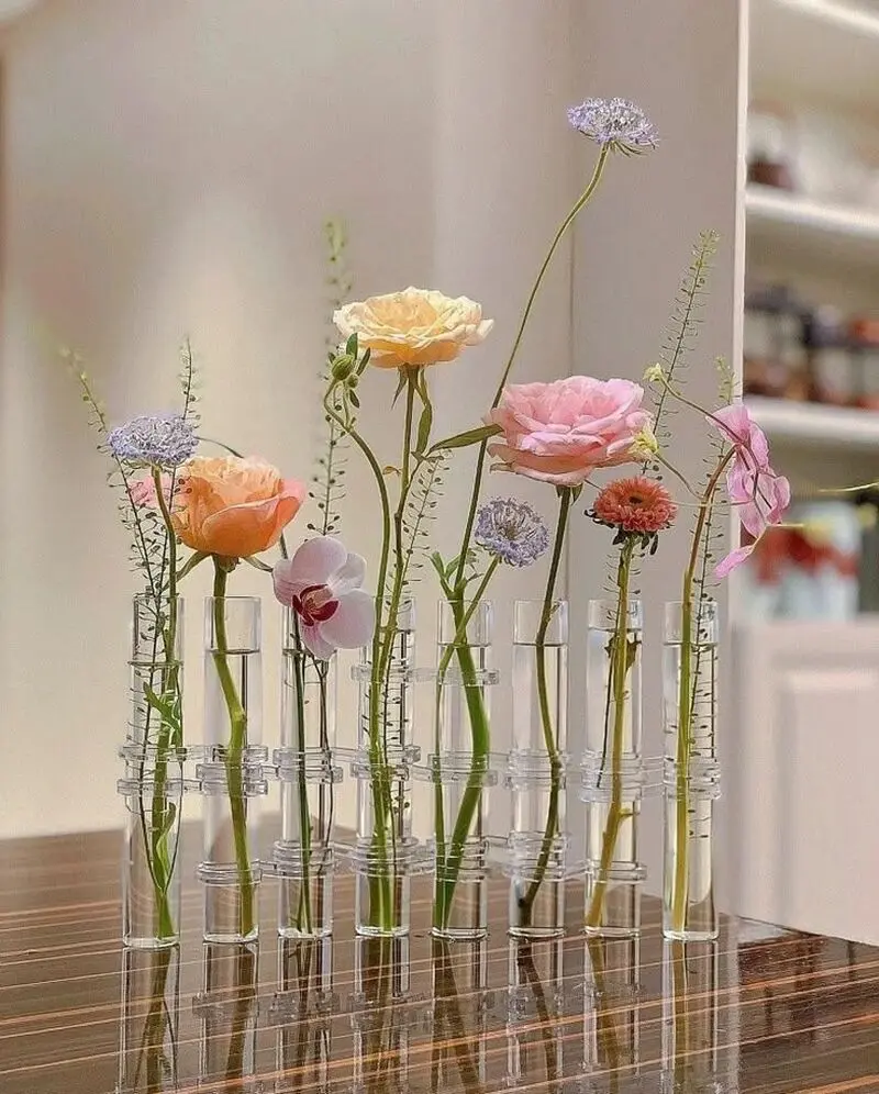 گلدان شیشه ای رومیزی جدید
