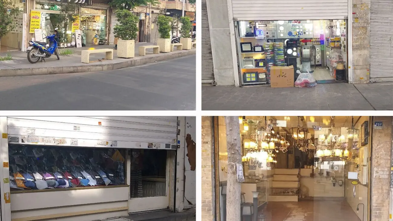 کرکره های نیمه باز؛ دو دلی میان معیشت یا سلامت / دور زدن پروتکل های کرونایی از سوی کاسبان چندکاره + فیلم