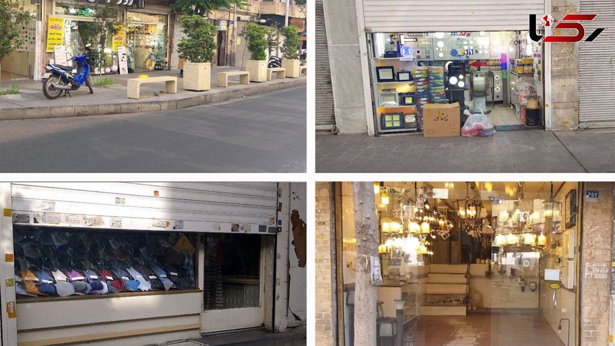 کرکره های نیمه باز؛ دو دلی میان معیشت یا سلامت / دور زدن پروتکل های کرونایی از سوی کاسبان چندکاره + فیلم