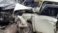 تصادف زنجیره ای در فیروزآباد با 2 کشته و 7 مجروح + عکس
