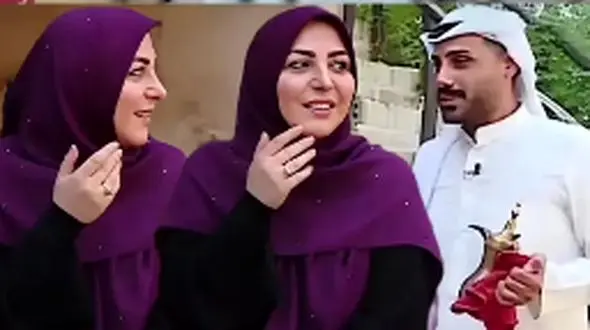عربی حرف زدن جالب المیرا شریفی مقدم در تلویزیون