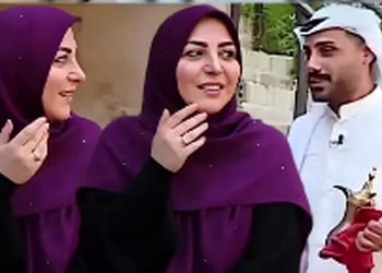 عربی حرف زدن جالب المیرا شریفی مقدم در تلویزیون
