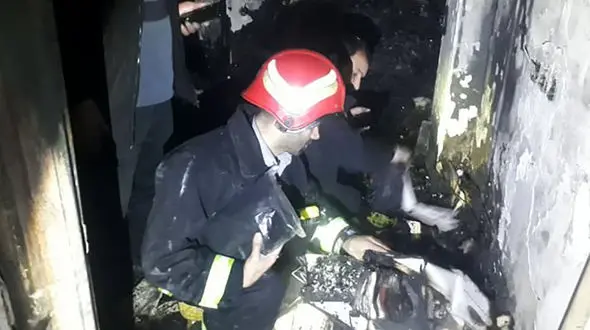 آتش سوزی مرگبار یک خانه در اردبیل