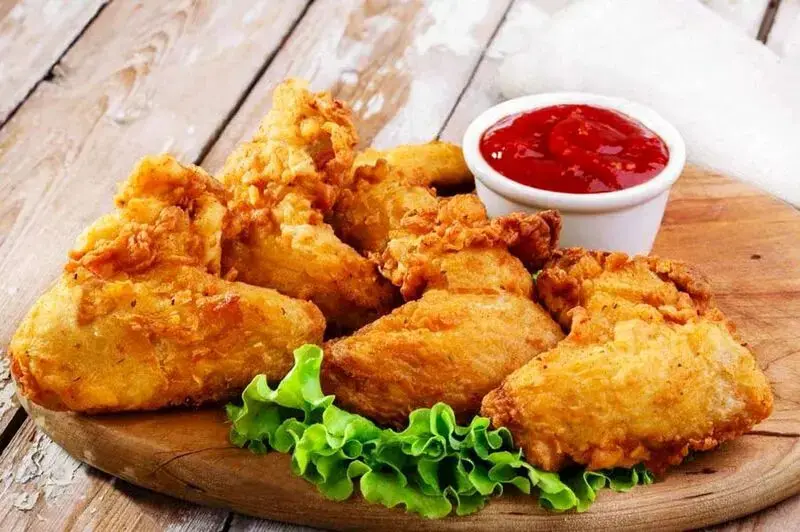 مرغ سوخاری بدون روغن