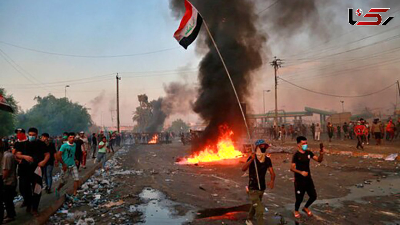 خروش مردم بغداد علیه آمریکا
