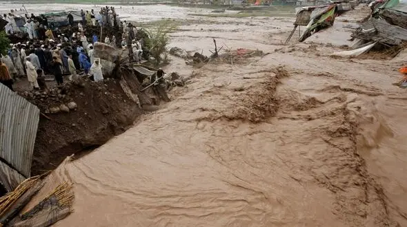 سیل و آبگرفتگی در ضیابر صومعه‌سرا