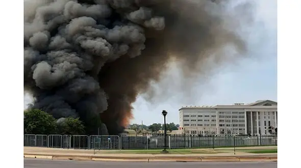 انفجار هولناک نزدیک ساختمان پنتاگون