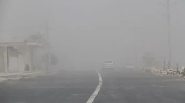 گزارش تصویری از ریزگردهای تالاب بندان 