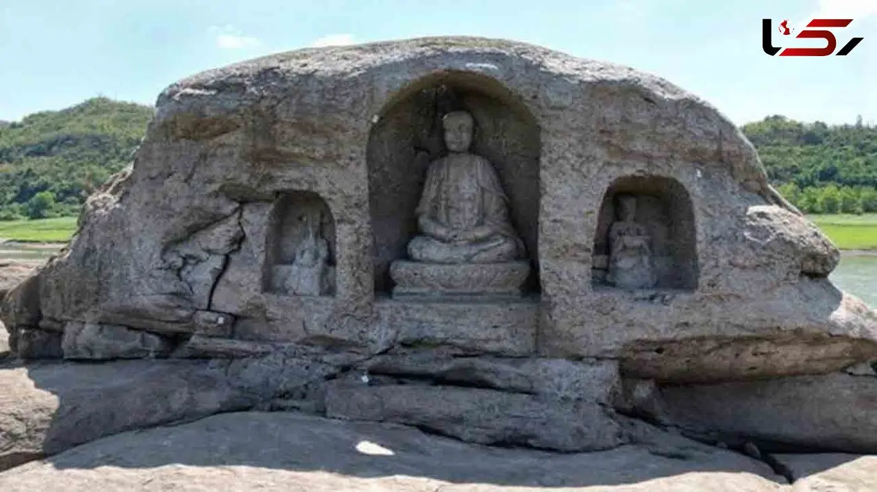 کشف 3 مجسمه 600 ساله از زیر آب + فیلم
