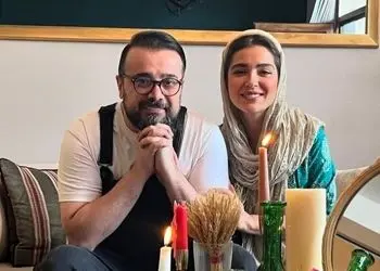 فیلم / نگاهی به چیدمان مینیمال خانه تازه عروس سینما مونا کرمی بعد از زایمان / از مبل ریلکسی بین بگ، تا شلف دیواری با نور مخفی و دکوراسیونی به سلیقه سپند امیر سلیمانی