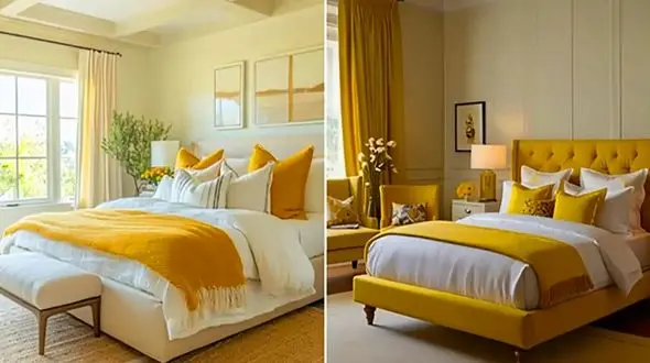 ایده‌های چیدمان اتاق با تم زرد؛ گرمای خورشید در خانه + معرفی 15 مدل جذاب