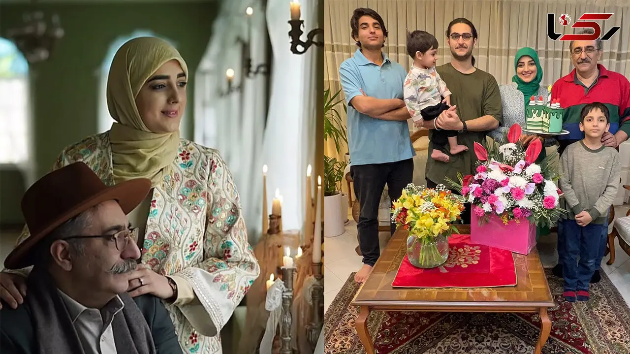 فیلم/ خانه ستاره سادات قطبی و شهرام شکیبا شبیه قصرهای قدیمی شد! از پیانو و کتابخانه تا فرش لاجوردی و گل های غول پیکر