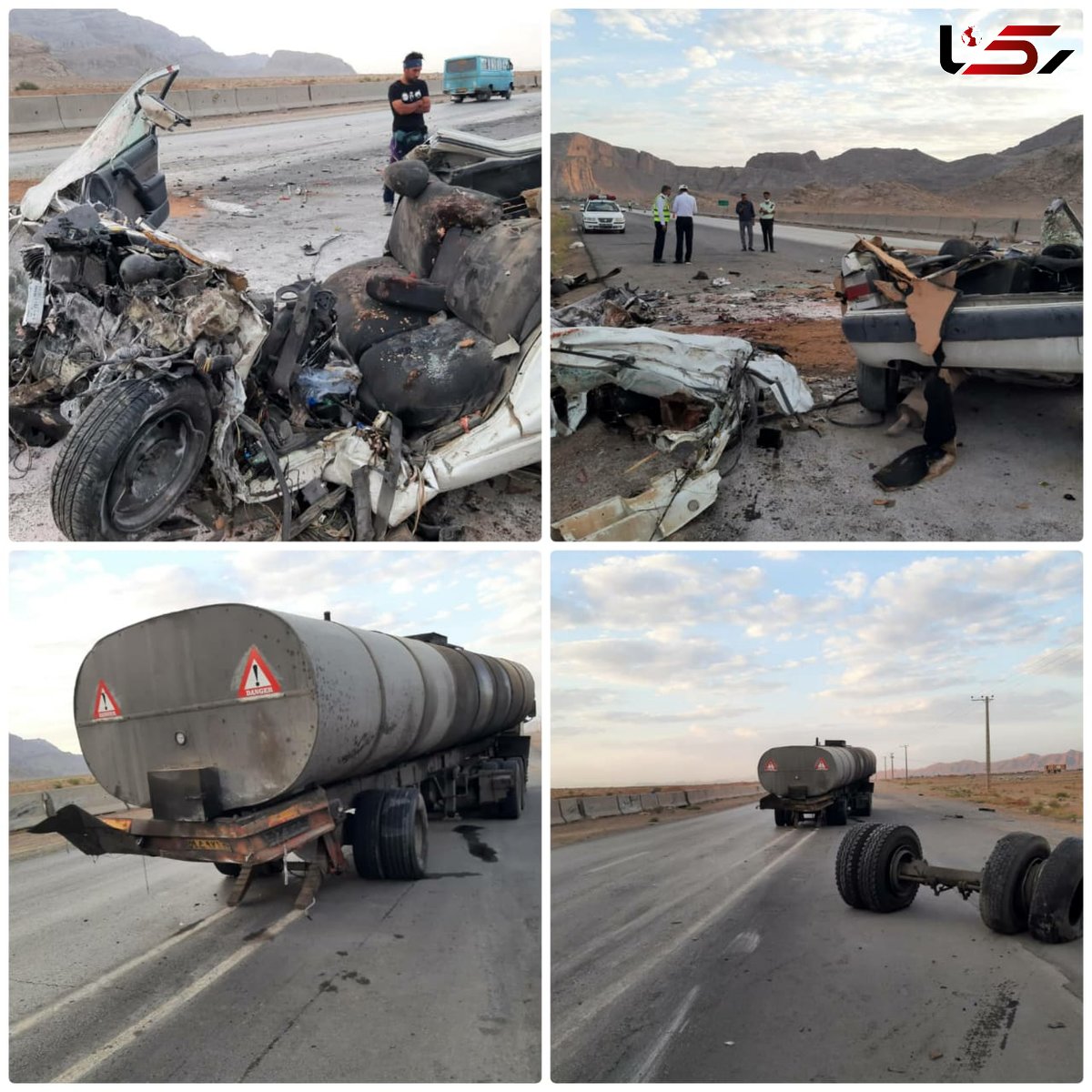 فوت ۴ سرنشین سواری زانتیا در محور مهیار به شهرضا