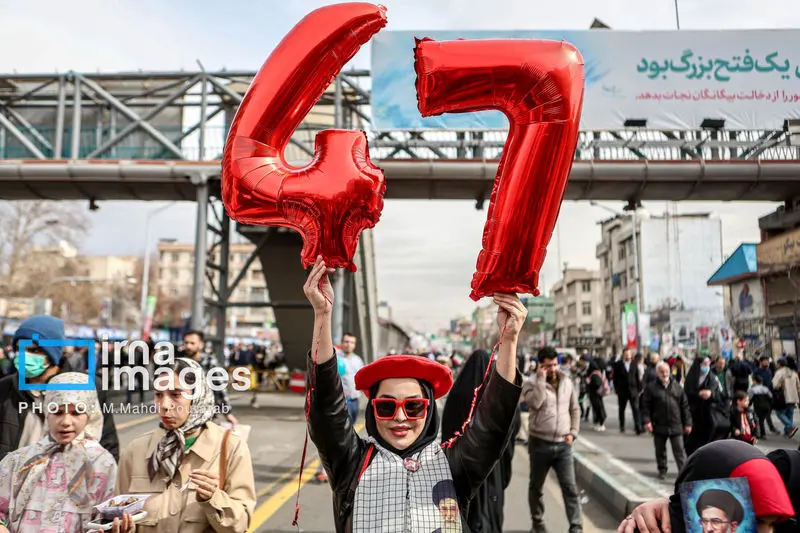 حضور مردم ایران در راهپیماتیی 22 بهمن 1404