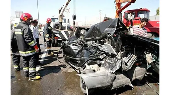 مرگ دردناک 2 کرجی در حادثه هولناک + عکس 