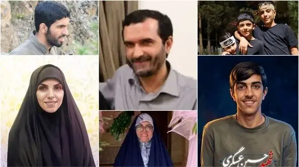 عکس ها / شهادت خانوادگی سردار عسگری /خانواده اش به همراه او تشییع می شوند