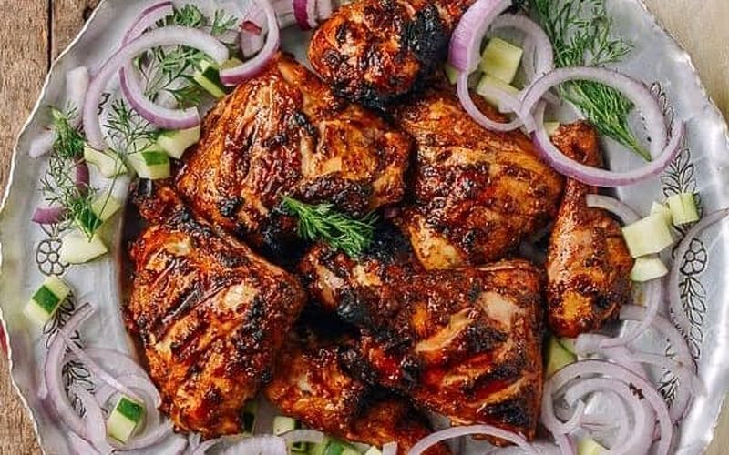 طرز تهیه جوجه کباب تندوری خوشمره و مخصوص به روش هندی