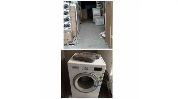 کشف انبار بزرگ لوازم خانگی قاچاق در تهران