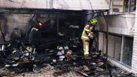 عملیات دلهره آور برای نجات 4 تن از آتش سوزی یک ساختمان در مشهد + عکس