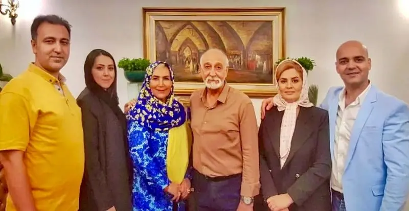 مهوش صبرکن و همسرش