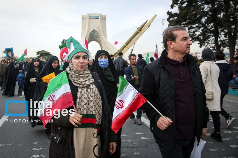 حضور مردم ایران در راهپیماتیی 22 بهمن 1404