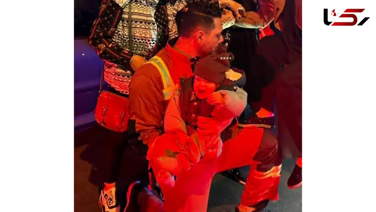 فیلم لحظات نفس گیر  نجات 7 نفر از جمله کودک 2 ساله در آتش‌سوزی ساختمان اداری بزرگراه ستاری