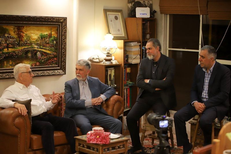 دیدار نوروزی وزیر فرهنگ و ارشاد اسلامی با علیرضا زرین_ دست