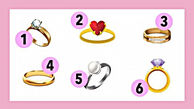 تست : یک حلقه انتخاب کنید ! / کدام حلقه برای عشق است !