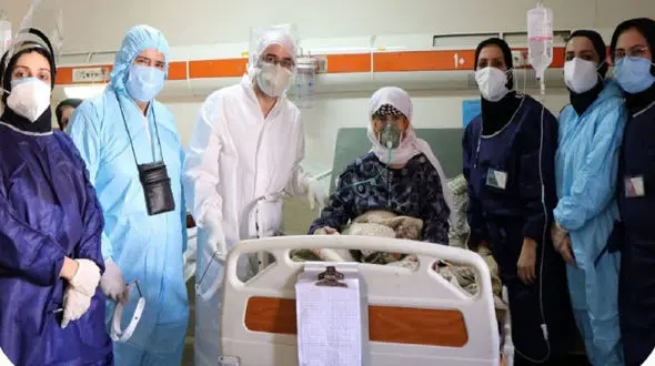 پیرزن 90 ساله بابلی کرونا را شکست داد + عکس