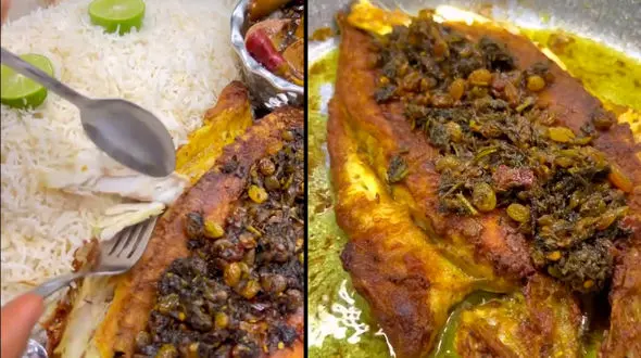 فیلم / جنوبی ها همیشه کنار ماهی سرخ شده حشو هم دارند 