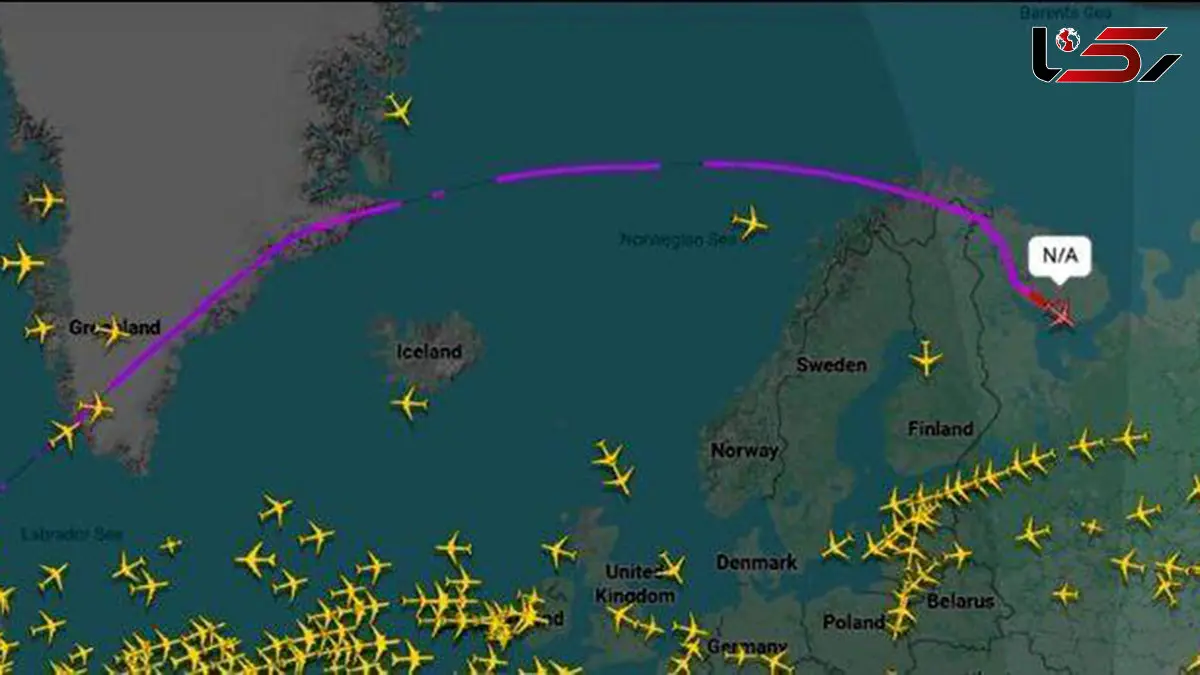 هواپیمای آمریکا پس از ورود به حریم هوایی روسیه از رادار محو شد 