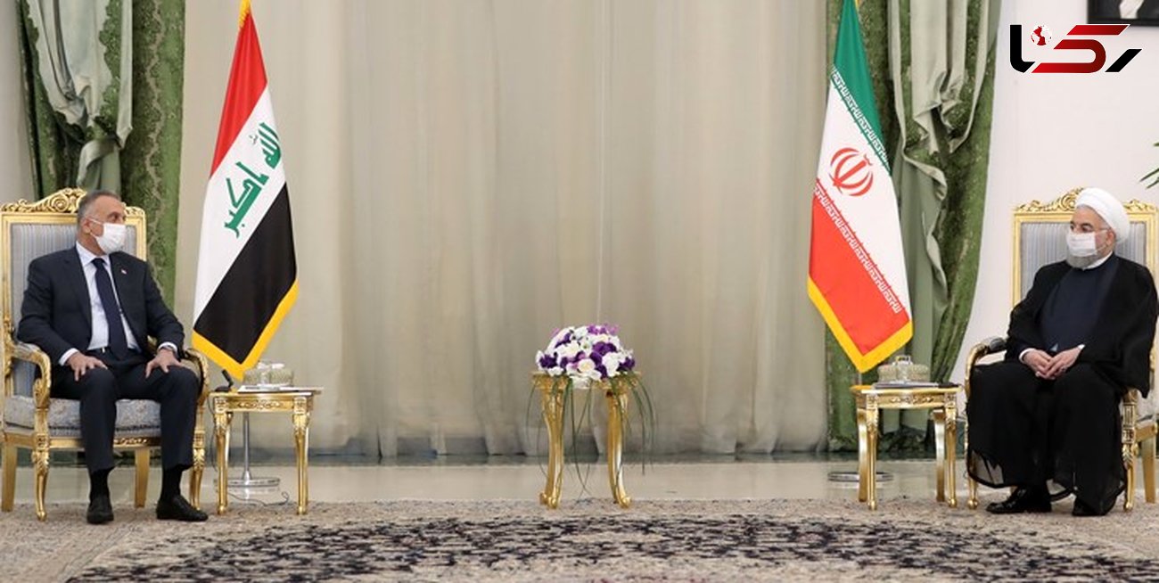 الکاظمی: اجازه نمی‌دهیم تهدیدی از خاک عراق متوجه ایران شود/ روحانی: حجم روابط اقتصادی ایران و عراق باید به ۲۰ میلیارد دلار برسد
