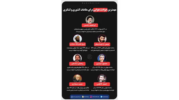 10 حادثه هوایی که برای مقامات ایرانی افتاد را بخوانید