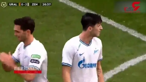  پاس گل فداکارانه سردار آزمون + فیلم