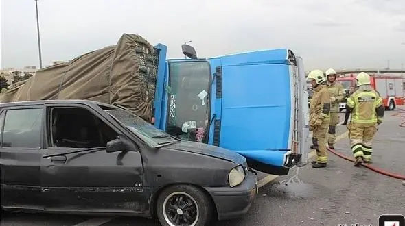 باورنکردنی / پراید این بار وانت نیسان را چپ کرد !+ عکس های دیدنی