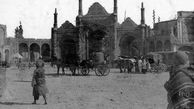 عکس میدان قدیمی در دوره قاجار