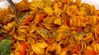 طرز تهیه پاستا گیاهی برای گیاهخواران + فیلم