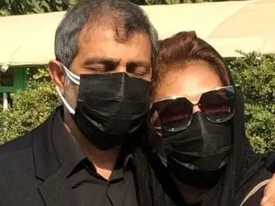 عکس/ نگاهی به خانه ابدی مشترک پدر و پسر نسرین مقانلو در بهشت زهرای تهران/ روحشان شاد و یادشان گرامی