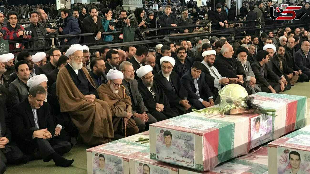 شخصیت های سیاسی حاضر در مراسم تشییع شهدای آتش‌نشان (+عکس)