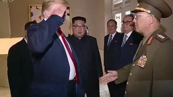 تصاویر تلویزیون دولتی کره شمالی گاف دونالد ترامپ را لو داد+ تصاویر