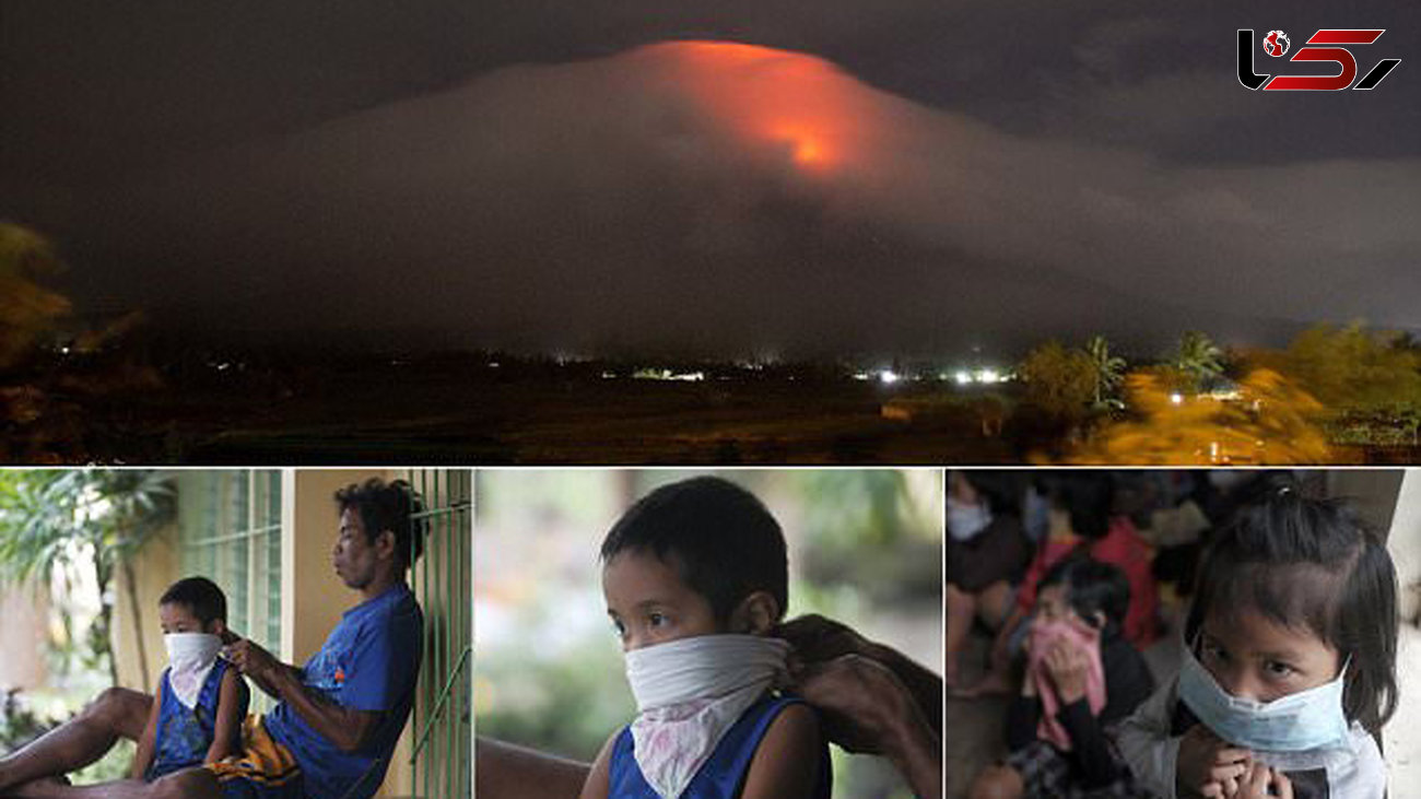 آتش فشان فیلیپین فوران کرد + فیلم و تصاویر